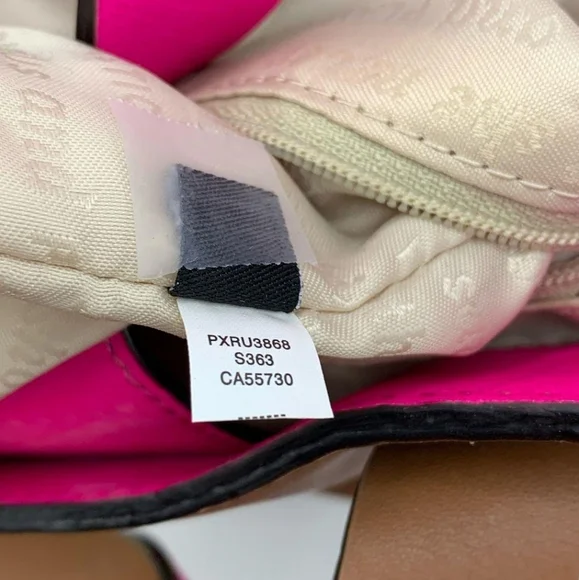 Kate Spade Bright Spot Avenue Grayce Leather Tote Cognac Brown & Pink - Picture 10 of 13